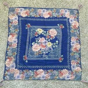 Johnny Was Silk Floral Scarf